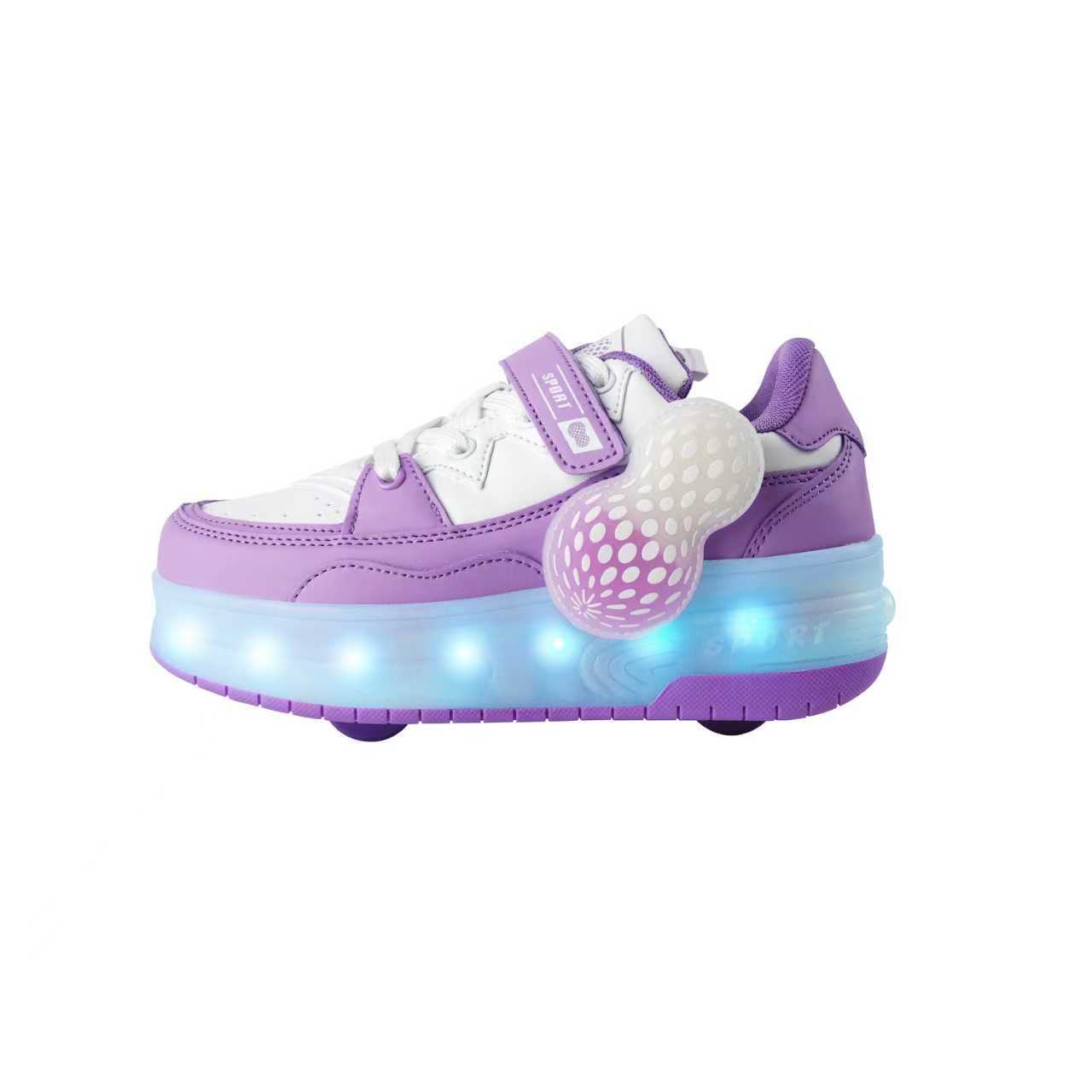Wheely Roller Skates Shoes for Boys and Girls - 2-in-1 Skate Shoes and Sneakers for Kids Fun and Stylish
