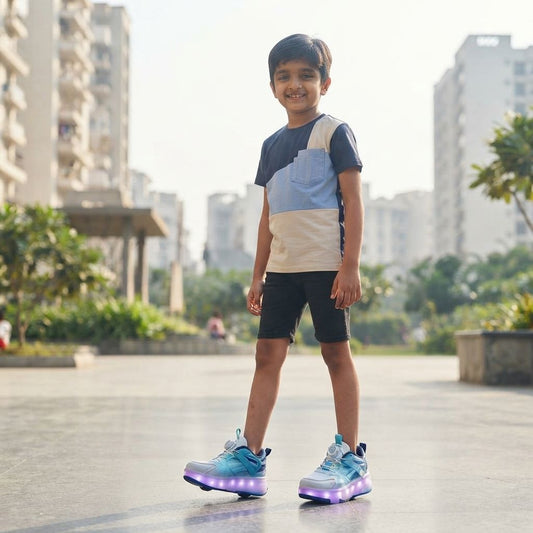 Wheely Sky Blue Roller Skate For kids.