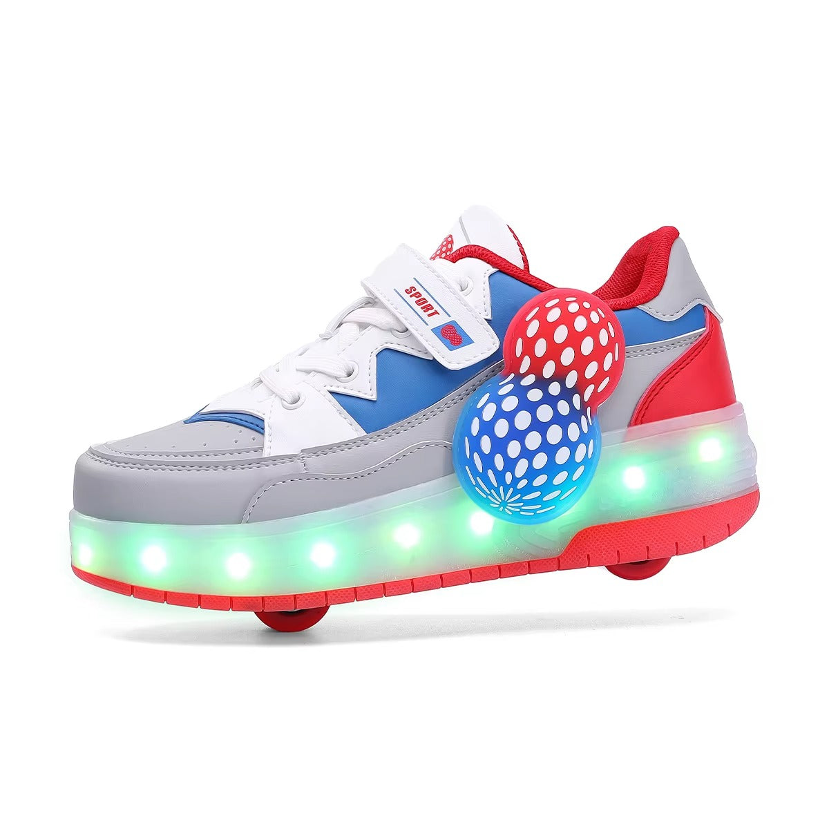 Roller Skates Shoes for Boys and Girls - 2-in-1 Skate Shoes and Sneakers for Kids Fun and Stylish