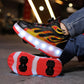 Wheely Roller Skates Shoes for Boys and Girls - 2-in-1 Skate Shoes and Sneakers for Kids Fun and Stylish