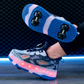 Wheely Navy Blue Roller skate shoes for kids.