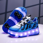 Wheely Dark Blue Roller skate shoes for kids.