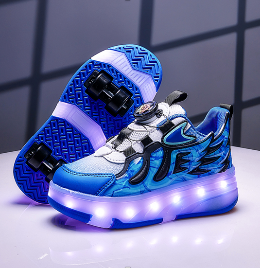 Wheely Dark Blue Roller skate shoes for kids.