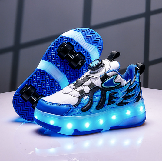 Wheely Dark Blue Roller skate shoes for kids.