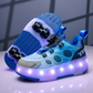 Wheely Dark Blue Roller skate shoes for kids.