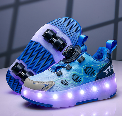 Wheely Dark Blue Roller skate shoes for kids.
