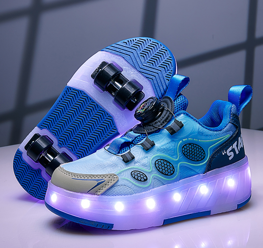 Wheely Dark Blue Roller skate shoes for kids.