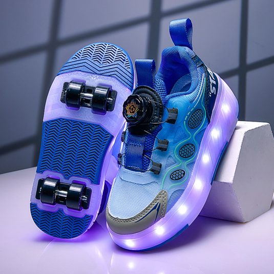 Wheely Dark Blue Roller skate shoes for kids.