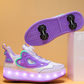 Wheely Purple Roller skate shoes for kids.