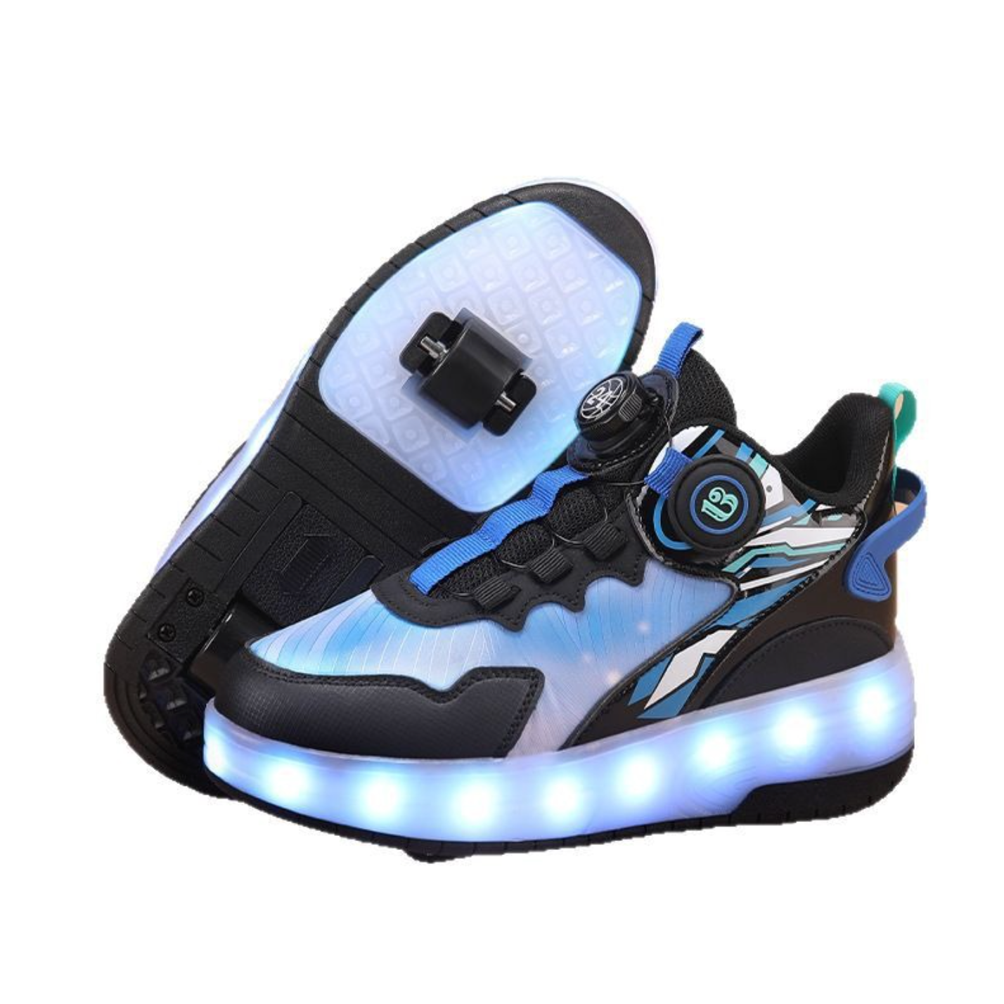 Wheely Dark Blue Roller skate shoes for kids.