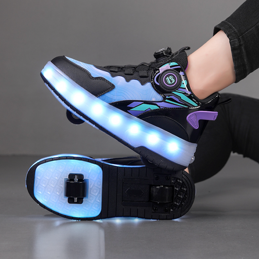 Wheely Dark Blue Roller skate shoes for kids.