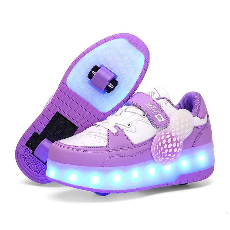 Wheely Roller Skates Shoes for Boys and Girls - 2-in-1 Skate Shoes and Sneakers for Kids Fun and Stylish