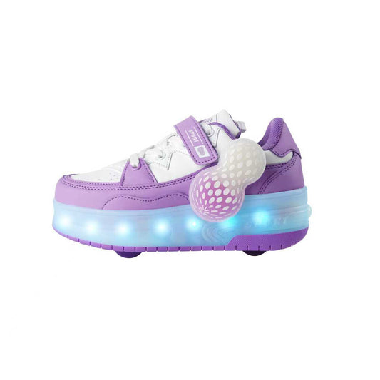 Wheely Roller Skates Shoes for Boys and Girls - 2-in-1 Skate Shoes and Sneakers for Kids Fun and Stylish